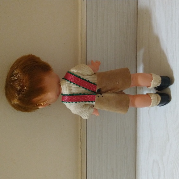 Vintage 1960's Hong Kong Toddler Doll BLUE PAINTED EYES - Picture 3 of 3